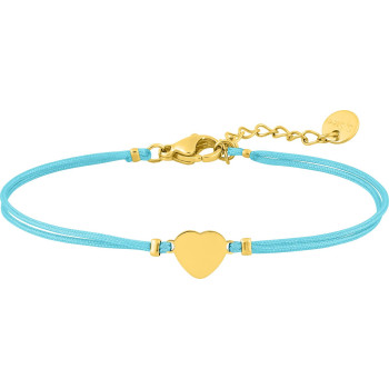 Bracelet cordon motif cœur – Acier doré (coloris 3) | Bijouly