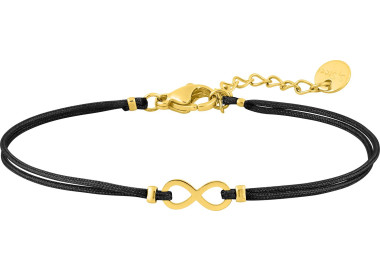 Bracelet cordon motif infini – Acier doré (coloris 3) | Bijouly