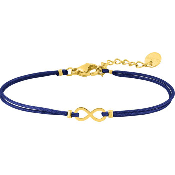 Bracelet cordon motif infini – Acier doré (coloris 2) | Bijouly
