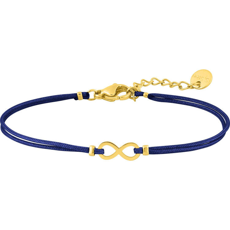 Bracelet cordon motif infini – Acier doré (coloris 2) | Bijouly