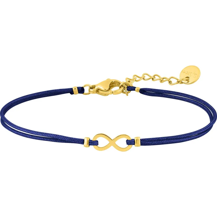 Bracelet cordon motif infini – Acier doré (coloris 2) | Bijouly