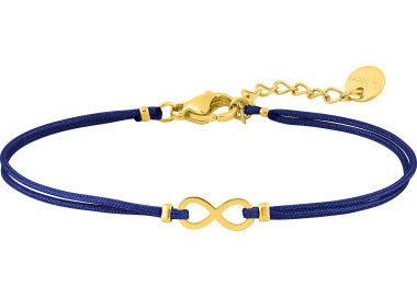 Bracelet cordon motif infini – Acier doré (coloris 2) | Bijouly