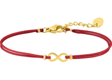 Bracelet cordon motif infini – Acier doré (coloris 1) | Bijouly
