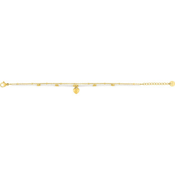 Bracelet IP jaune et verre – Acier (v.1) | Bijouly