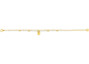 Bracelet IP jaune et verre – Acier (v.1) | Bijouly