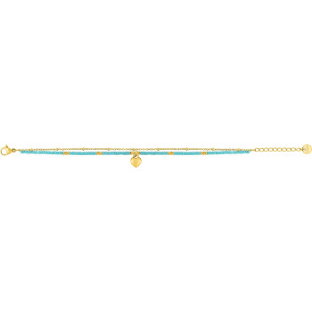 Bracelet IP jaune et verre – Acier (v.2) | Bijouly