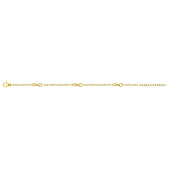 Bracelet chaîne – Acier doré (T.16) | Bijouly