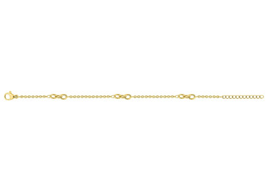 Bracelet chaîne – Acier doré (T.16) | Bijouly