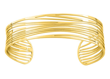 Bracelet manchette – Acier doré | Bijouly