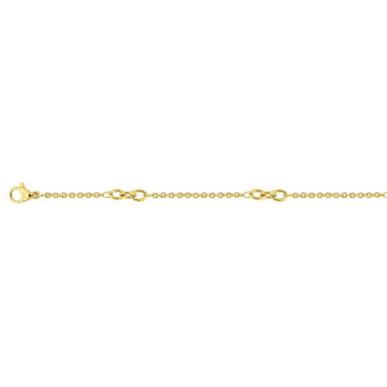 Collier chaîne – Acier doré (T.38cm) | Bijouly