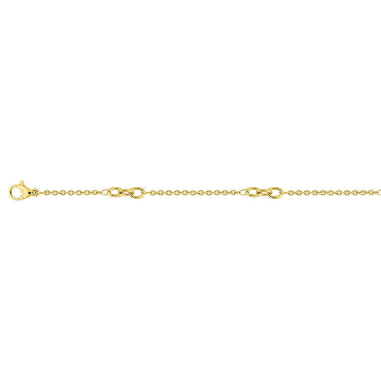 Collier chaîne – Acier doré (T.38cm) | Bijouly