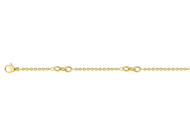 Collier chaîne – Acier doré (T.38cm) | Bijouly
