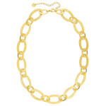 Collier Maille — acier doré 42 cm