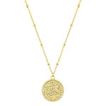Collier Trame — acier doré 40 cm