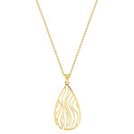 Collier Rang — acier doré 40 cm