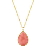 Collier Bordeaux — jade rouge teinté 40 cm