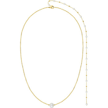Collier de dos cristal – Acier doré (fin) | Bijouly