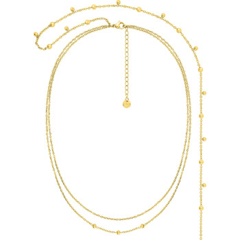 Collier de dos – Acier doré | Bijouly