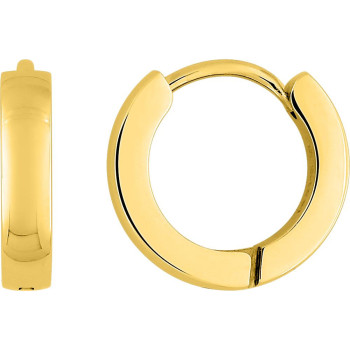 Créoles dorées 13 mm – Acier inoxydable | Bijouly