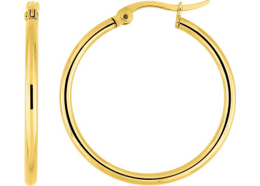 Créoles dorées 30 mm – Classiques et légères | Bijouly
