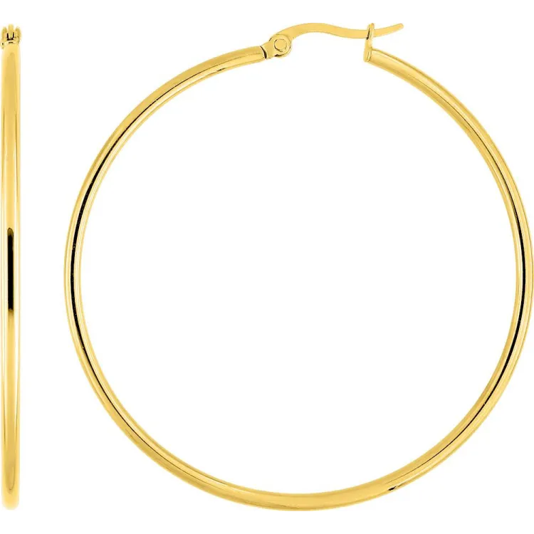 Créoles dorées 55 mm – Équilibre et élégance | Bijouly
