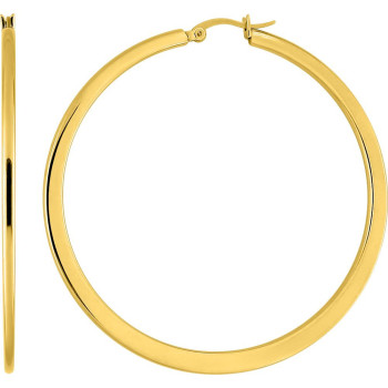 Maxi créoles dorées 65 mm – Acier inoxydable | Bijouly