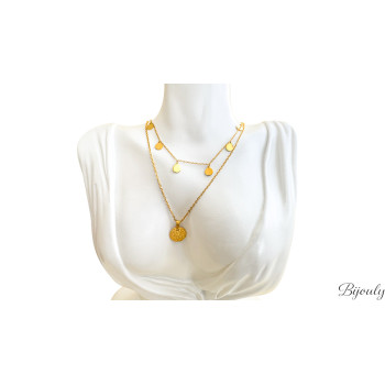 Collier – Acier doré | Bijouly