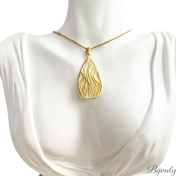 Collier – Acier doré | Bijouly