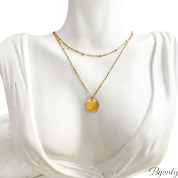 Collier – Acier doré | Bijouly