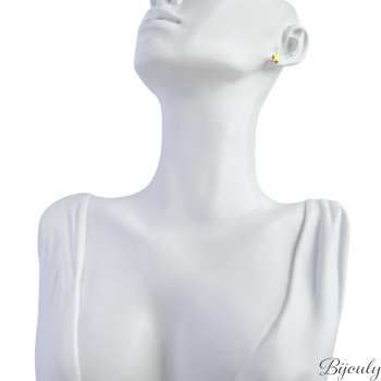 Boucles d'oreilles puces – Acier doré (mini) | Bijouly
