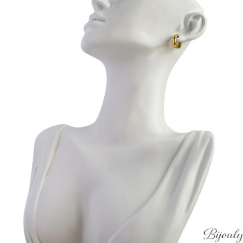 Boucles d'oreilles créoles – Acier doré (fines légères) | Bijouly