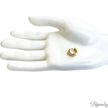 Boucles d'oreilles créoles – Acier doré (fines légères) | Bijouly