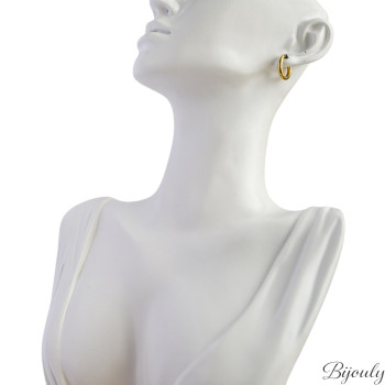 Boucles d'oreilles créoles – Acier doré (mini) | Bijouly