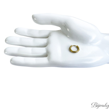 Boucles d'oreilles créoles – Acier doré (mini) | Bijouly