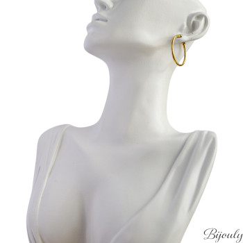 Créoles dorées 30 mm – Classiques et légères | Bijouly