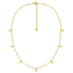 Collier Bosquet — breloques arbres de vie dorées