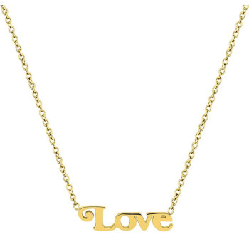 Collier Love – Inscription Dorée | Bijouly