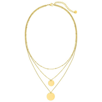 Collier Lune – Double Rangs & Médailles Dorées | Bijouly