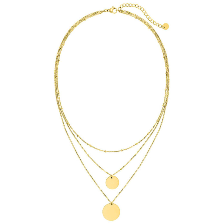 Collier Lune – Double Rangs & Médailles Dorées | Bijouly