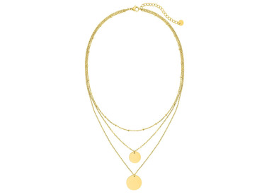 Collier Lune – Double Rangs & Médailles Dorées | Bijouly