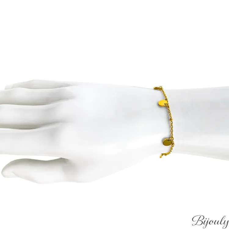 Bracelet – Acier doré | Bijouly