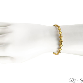 Bracelet jonc ouvert – Acier doré | Bijouly