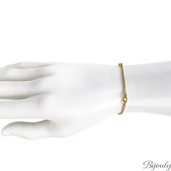 Bracelet chaîne – Acier doré (T.16) | Bijouly